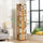 360 Rotating Bookshelf – Bamboo Storage Display Rack & Shelving Unit in Wood