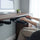Wall Mount Keyboard Tray with Adjustable Folding Monitor Arm