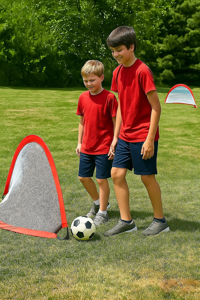 Portable Kids Soccer Goal Set with Cones