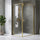 Semi-Frameless Shower Screen – Gold, Front: (98~106)x195cm, Side: (77~80)x195cm