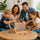 Wooden 4 in a Row Game Classic Family Board Game