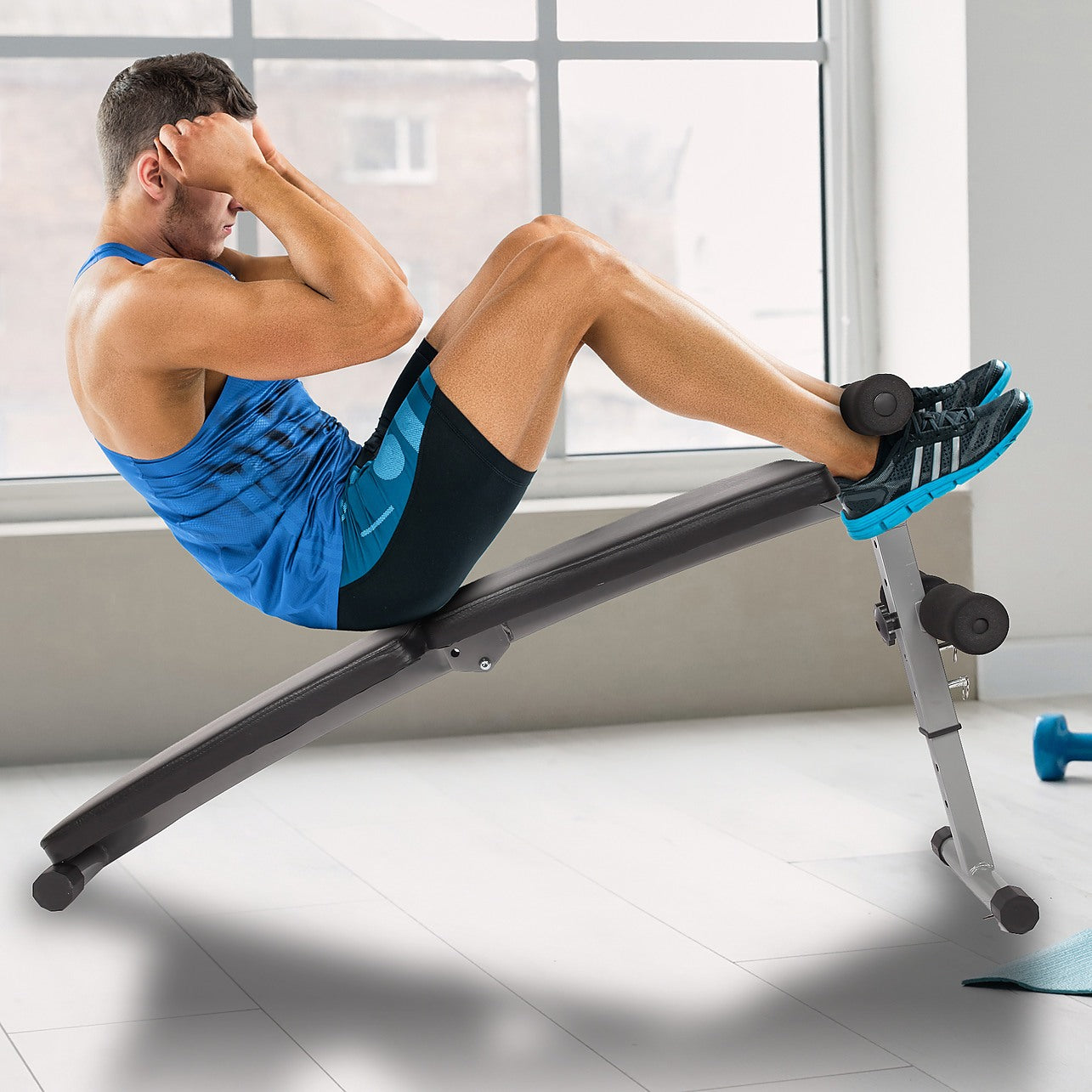 Abs Workout Abdominal Fitness Bench Finer Form Sit Up Bench And