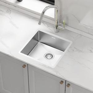 440x440mm Stainless Steel Handmade 1.2mm Sink with Waste in Stainless Steel 304 Finish