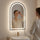 LED Bathroom Mirror – 600 x 1000mm Arched Wall Design