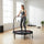 Mini Rebounder Trampoline with Adjustable Stability Handle