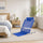 Adjustable Bed Backrest Support Chair with Armrests & Headrest Foldable Bed Rest Reading Back Support 90kg