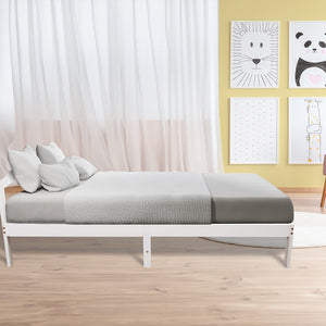 Natural Wooden Bed Frame Home Furniture - King Single