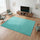200x140cm Large Shaggy Floor Rug Area Carpet – Turquoise Soft Mat for Bedroom or Living Room Comfort