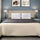 King Beige Linen Fabric Bed Headboard Bedhead