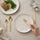 24 Piece Gold Cutlery Set Stainless Steel Dinnerware