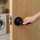 Door Handle Set Lever – Passage Function with Wave-style Black Design and Functional Style