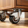 50mm Swivel Caster Wheels Set of 4 with Brakes Twin Wheel Design
