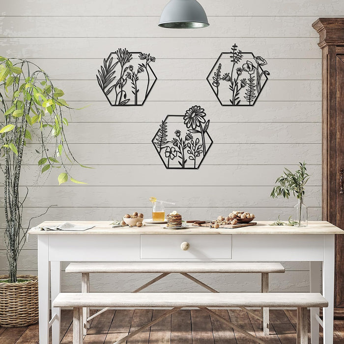 3pc Metal Art Wall Décor