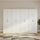 320x200cm 8-Door White Steel Hanging Wardrobe with Gold Handle Storage Cabinet