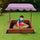 Kids Wooden Toy Sandpit with Adjustable Canopy