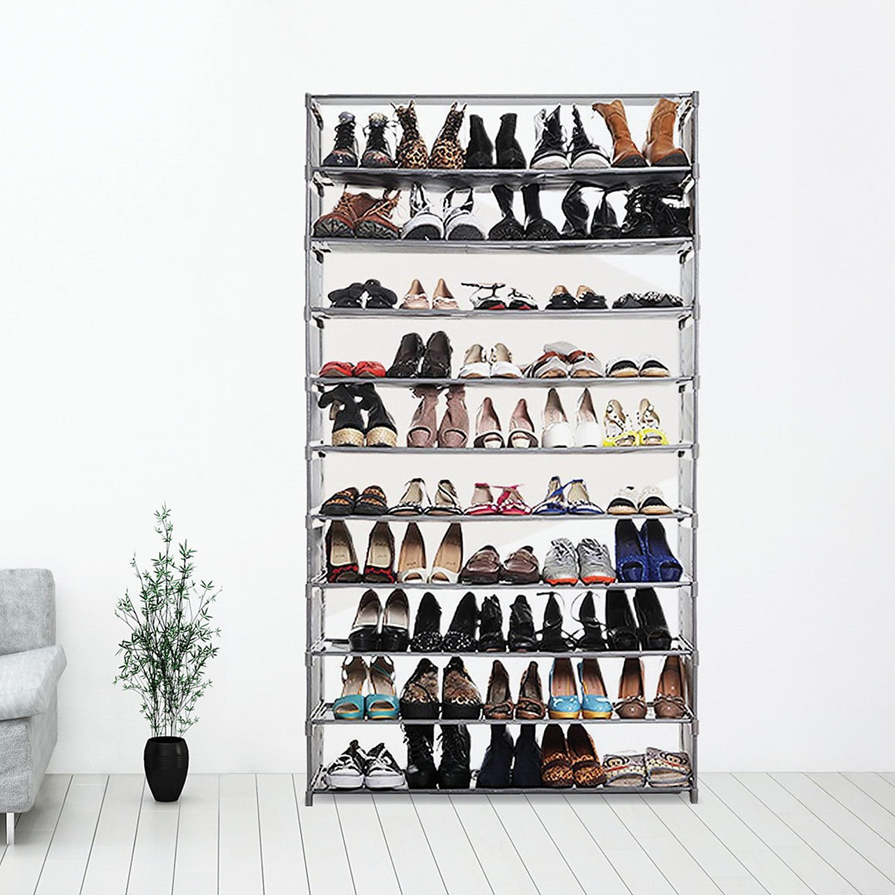 50 Pairs 10 Tiers Shoe Rack - Main Image
