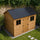 12 PCs Corrugated Roof Sheets Profile Galvanized Metal Roofing Carport Black
