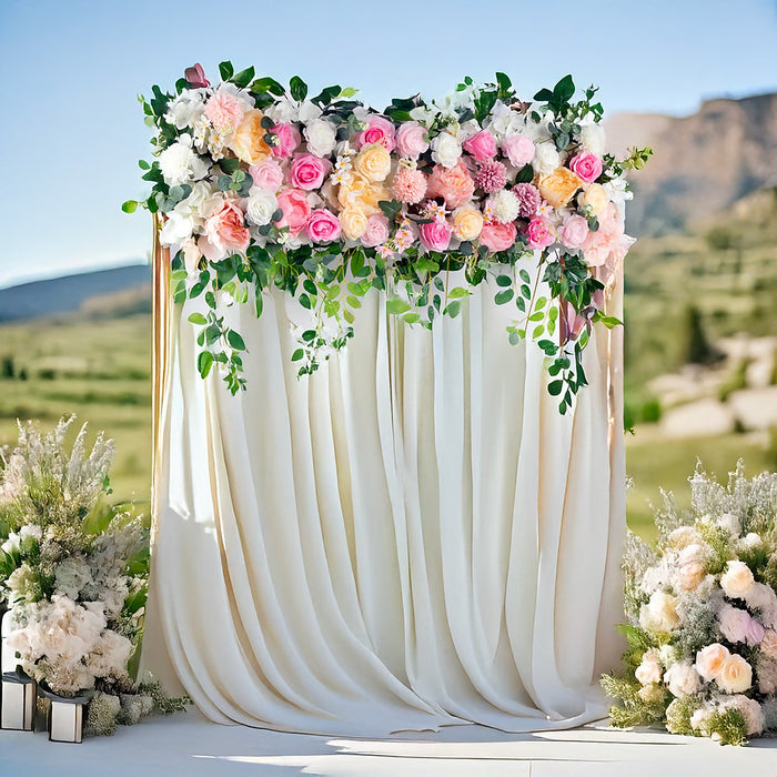 1M Artificial Rose Flower Wall Panel – Silk Wedding Party Runner Backdrop Decor