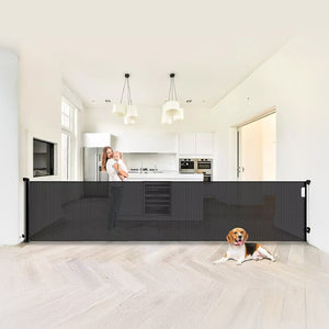 Retractable Baby Safety Fence Pet Stair Gate Barrier for Kids Dog Cat 3M