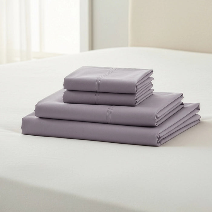 King Bed Sheet Set – Soft 1800 Series Microfibre with Deep Pockets in Grey