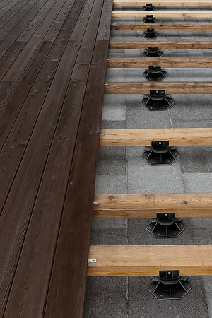 12 Pack Adjustable Deck Support Pedestals – Deck Foundation Bases