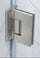 90° Stainless steel Glass Shower Door L-Hinge in Gunmetal