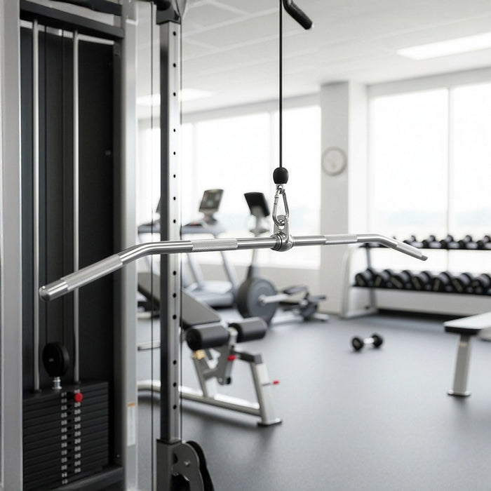 48" Lat Pulldown Bar Cable Attachment – Gym Handle for Back & Strength Workouts