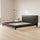 King Size Bed Frame with Headboard – Brown PU Leather