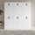 240x240cm 6-Door White Steel Shelf Wardrobe with Black Handle Storage Cabinet
