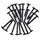 500 Pack Grass Pegs 150mm Lawn Turf Weed Mat Stakes