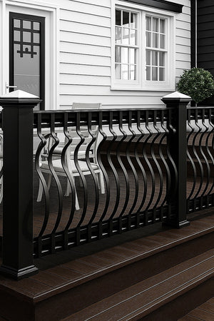 51 Pack 82cm Metal Deck Balusters – Iron Stair Railing Spindles for Outdoor & Indoor Use
