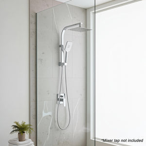 Wall Mounted Chrome Dual Shower Mixer – Rainfall & Handheld Massage Head