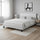 Double Size Bed Frame with Headboard – White PU Leather