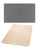 Non Slip Shower Mat 2 Pack Fast Draining PVC Bathroom Mats Beige & Grey
