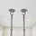 Pair of Grey Wall Anchor Mounts for Battle Ropes, Suspension Training & Gym Use