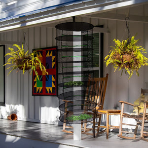 Herb Drying Rack Net 8 Layer Dryer Mesh Hanging Dryer Rack Zipper Dry Rack