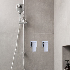 Bathroom Shower Bath Hot and Cold Square Mixer WATERMARK Certified - Chrome