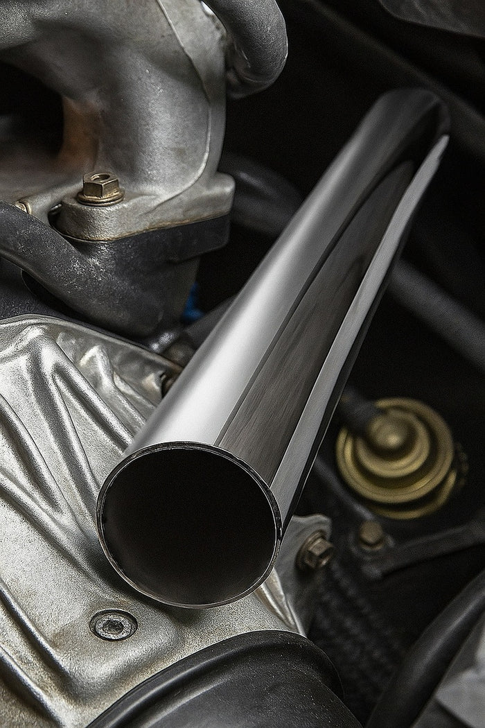 Universal 76mm Stainless Steel Exhaust/Intake Pipe Tube – Polished Automotive Fitting