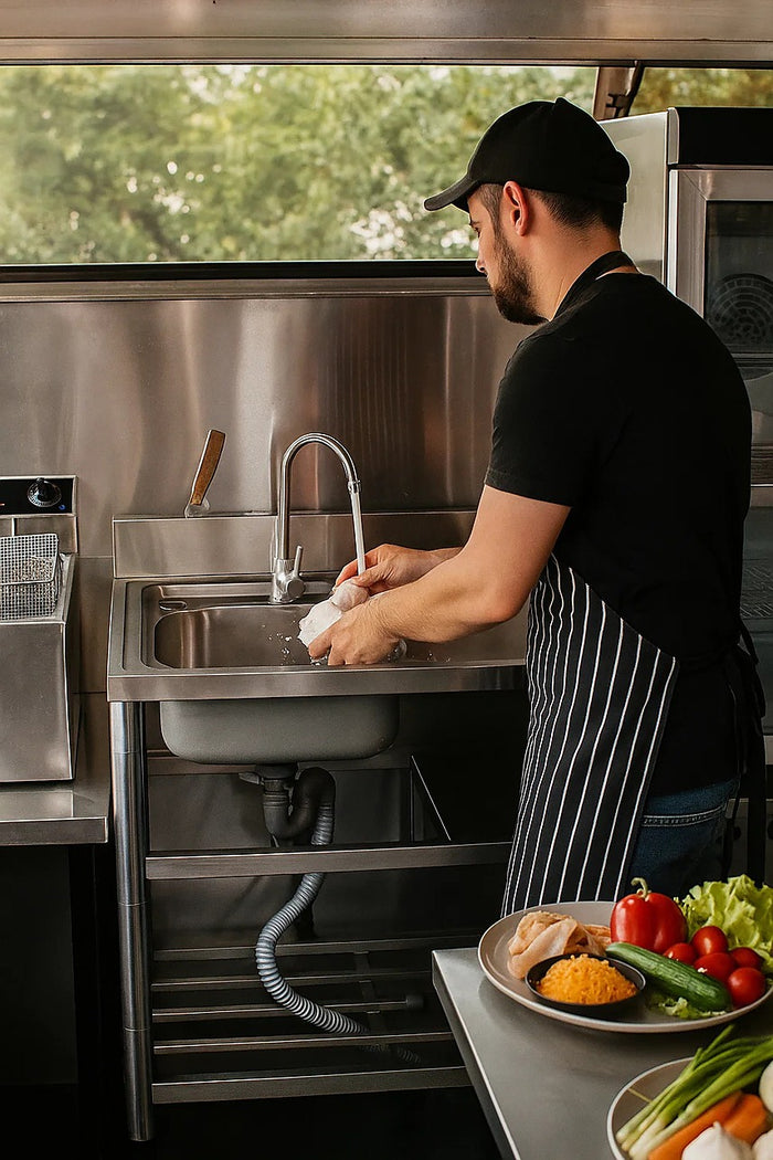 Freestanding Stainless Steel Kitchen Sink 120x50x79cm – Heavy-Duty Commercial Wash Basin