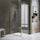 Semi-Frameless Shower Screen – Gold, Front: (74~82)x195cm, Side: (98~101)x195cm