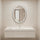Oval LED Mirror – 60 × 80 cm Anti-Fog Bathroom Mirror with Touch Control