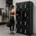 12-Door Steel Locker – Black, 4-Digit Combination Lock