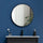 70cm Round Wall Mirror Bathroom Makeup Mirror by Della Francesca - Black