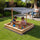 Wooden Sandpit with Canopy – Adjustable Outdoor Play Box