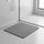 Anti Slip Shower Mat 60 x 60cm Grey Loofah Drain Design