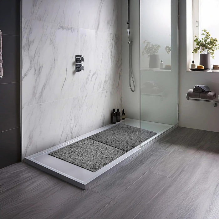 Shower Mat Rug Anti Slip Loofah Bathroom Bath Mat Carpet Water Drains Non Slip