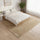 230x200cm Large Shaggy Floor Rug Area Carpet – Beige Soft Mat for Bedroom or Living Room Comfort