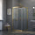 Adjustable 1100x900mm Sliding Door Glass Shower Screen in Gold with Shower Handle Style 2 - Gold