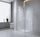 100x90cm Corner Frameless Shower Screen – White Wall Channel with SS Hinges for Modern Bathroom Style