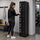 6-Door Black Metal Locker Cabinet – Vertical Storage with 3-Digit Combination Lock for Office, School